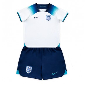 Anglie Dětské Domácí dres komplet MS 2022 Krátký Rukáv (+ trenýrky)